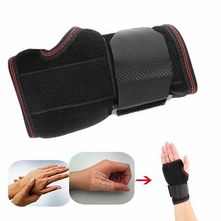 Wrist Brace, Adjustable Breathable Wristband Hand Support Strap, Right