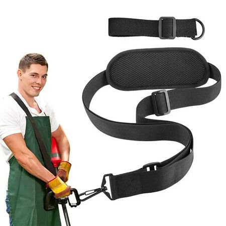 Weed Eater Strap,Trimmer Shoulder Strap Weed Wacker Harness Upgraded Metal-Clip Compatible with Most Mowers,Weeders,Leaf Blowers