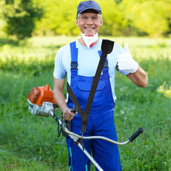 Weed Eater Strap,Trimmer Shoulder Strap Weed Wacker Harness Upgraded Metal-Clip Compatible with Most Mowers,Weeders,Leaf Blowers