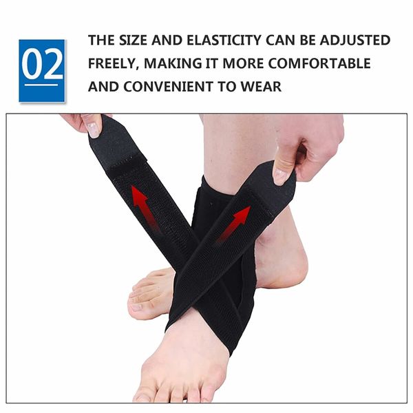 1Pack Adjustable Compression Ankle Brace for Sprained Ankle, Strong Support and Breathable Ankle Support for Injury Recovery, Swelling, Man and Women