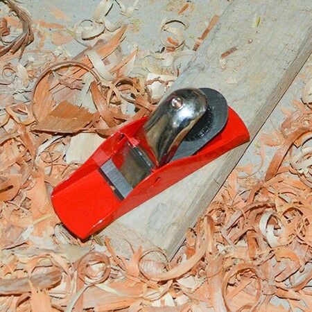 Mini Hand Planer Small Trimming Planer 6-1/2 inch Woodworking Pocket Plane Hand Plane with 1 inch Blade Adjustable Block Plane and 1 Wood Fixe for Trimming Projects Carpenter DIY Model Making