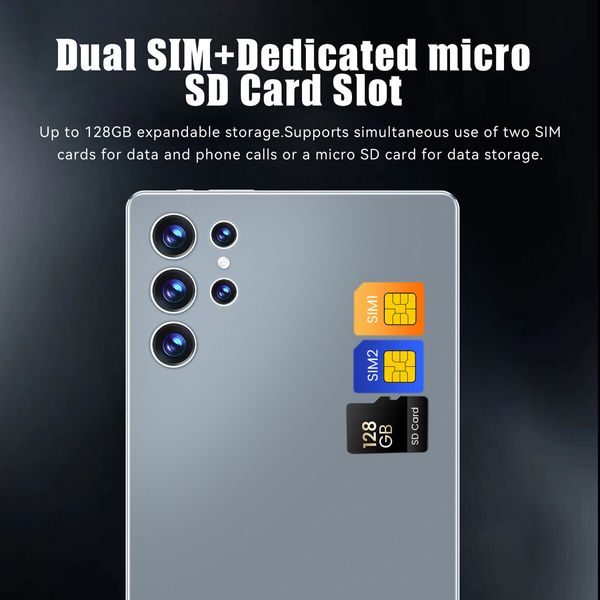 10.1 Inch Android Tablet 16GB+512GB Storage 4G Wi-Fi Dual SIM Long Battery Life Color Grey