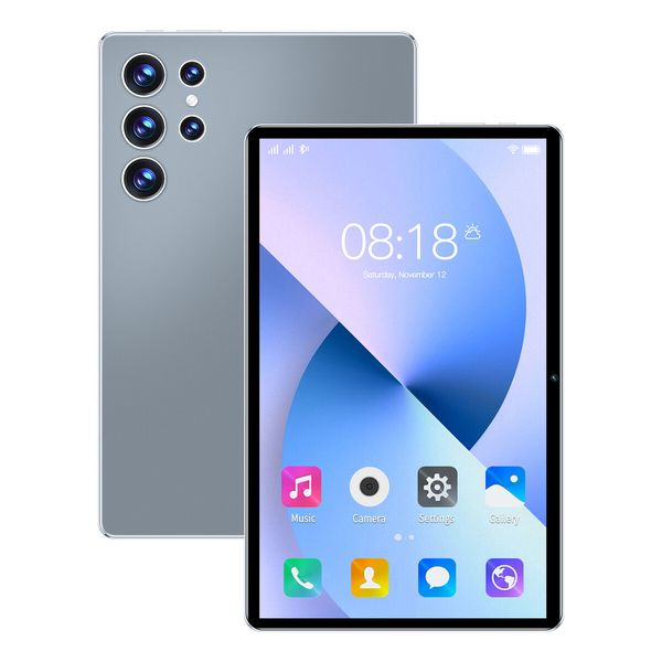 10.1 Inch Android Tablet 16GB+512GB Storage 4G Wi-Fi Dual SIM Long Battery Life Color Grey