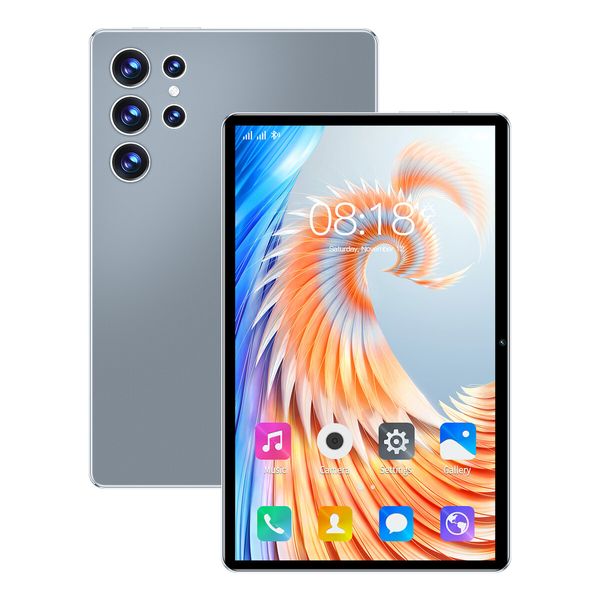 10.1 Inch Android Tablet 16GB+512GB Storage 4G Wi-Fi Dual SIM Long Battery Life Color Grey