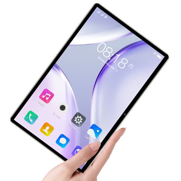 10.1 Inch Android Tablet 16GB+512GB Storage 4G Wi-Fi Dual SIM Long Battery Life Color Grey