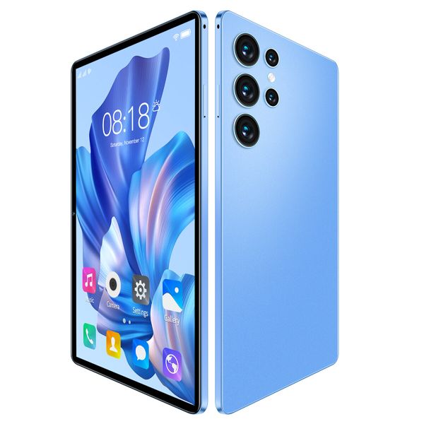 10.1 Inch Android Tablet 16GB+512GB Storage 4G Wi-Fi Dual SIM Long Battery Life Color Blue