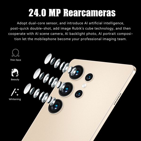 10.1 Inch Android Tablet 16GB+512GB Storage 4G Wi-Fi Dual SIM Long Battery Life Color Black