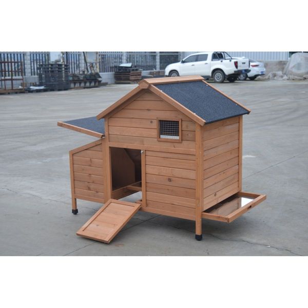 YES4PETS Brown Chicken Coop Rabbit Hutch Cat Cage Hen Chook House