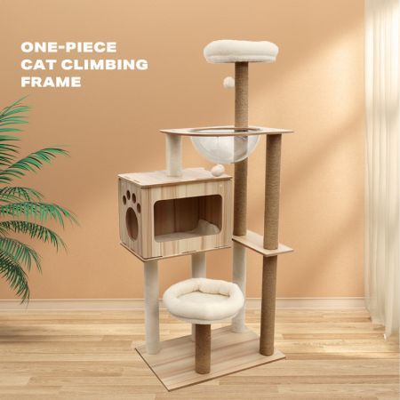 Cat Tree Scratching Post Trees Scratcher Tower Condo House Furniture