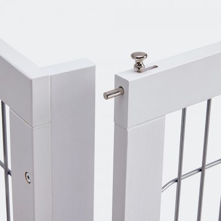 Freestanding Retractable Dog Barrier with Gate Small