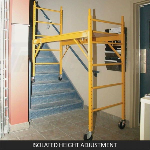 450kg Mobile Scaffold Ladder Scaffolding Platform Portable Ladder Work Safety