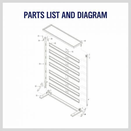 50-Piece Bin Wall Mounted Parts and Tool Storage Rack Organizer Rack聽for Workshop Tools