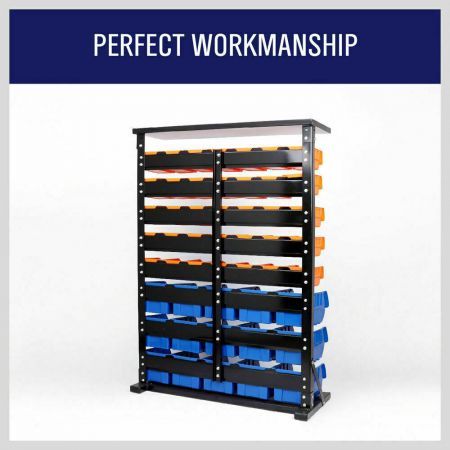 50-Piece Bin Wall Mounted Parts and Tool Storage Rack Organizer Rack聽for Workshop Tools