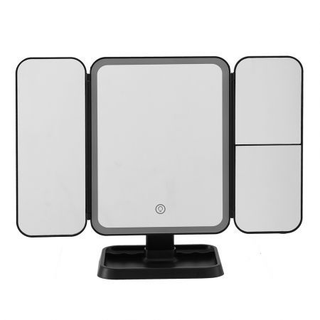 Embellir LED Makeup Mirror Tri-fold Lighted Vanity Mirrors 1X2X3X Magnifications