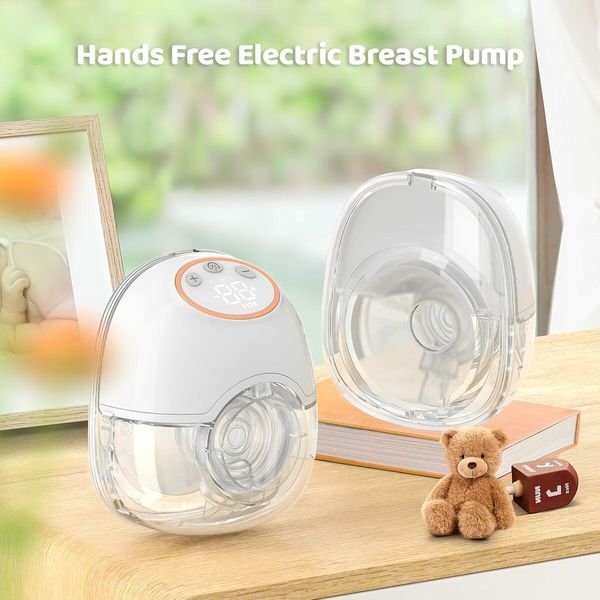 Wearable Breast Pump Hands Free Electric Breast Pump for Breastfeeding 4 Modes 12 Suction Levels Low Noise Built in Battery, 1Pack