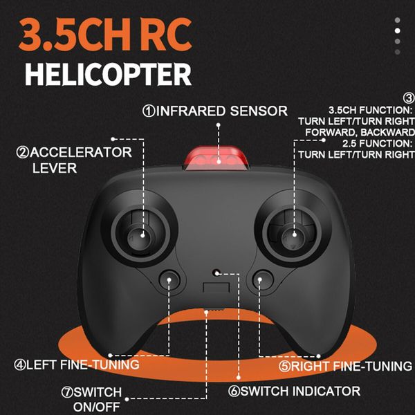 3.5 Access RC Helicopter for Kids,Induction Obstacle Avoidance Auto-Hovering One Key Star Helicopter Gift for Boys Girls (Green)