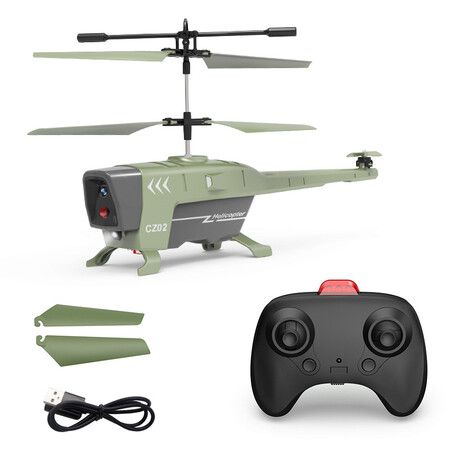 3.5 Access RC Helicopter for Kids,Induction Obstacle Avoidance Auto-Hovering One Key Star Helicopter Gift for Boys Girls (Green)