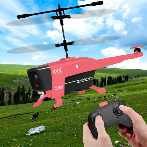 3.5 Access RC Helicopter for Kids,Induction Obstacle Avoidance Auto-Hovering One Key Star Helicopter Gift for Boys Girls (Red)