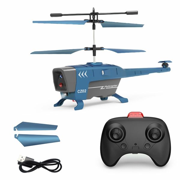 3.5 Access RC Helicopter for Kids,Induction Obstacle Avoidance Auto-Hovering One Key Star Helicopter Gift for Boys Girls (Blue)