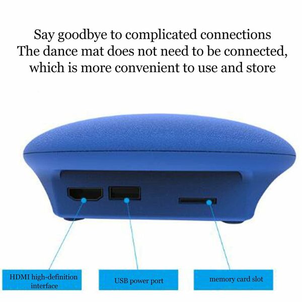 Double Dance PU Mat 11MM Thickness Wireless DUO Music Dance Mat Dual Handles Running Game Mat  HDMI TV Birthday Christmas Gift