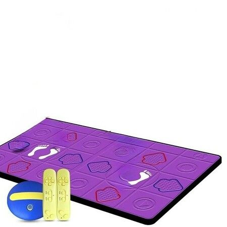 Double Dance PU Mat 11MM Thickness Wireless DUO Music Dance Mat Dual Handles Running Game Mat  HDMI TV Birthday Christmas Gift