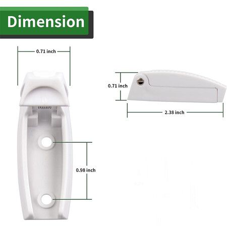 RV Door Holder, 5Pcs White Camper Door Holder, Keep The Baggage Door Open, for RV, Trailer, Camper Vans