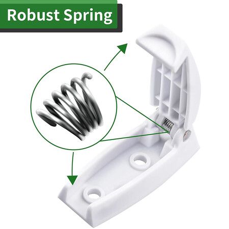 RV Door Holder, 5Pcs White Camper Door Holder, Keep The Baggage Door Open, for RV, Trailer, Camper Vans