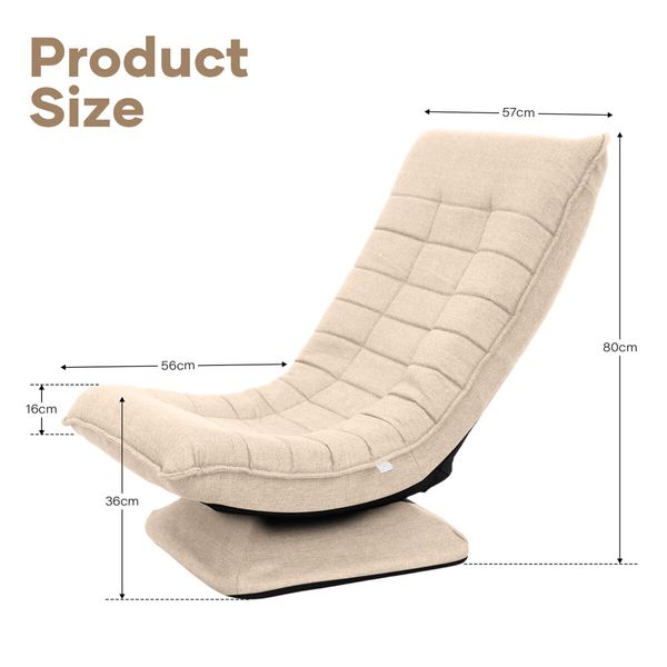 Single Floor Sofa Bed Couch Chair Folding Chaise Lounge Recliner Lounger Seat Bedroom Furniture Adjustable Modern Comfortable