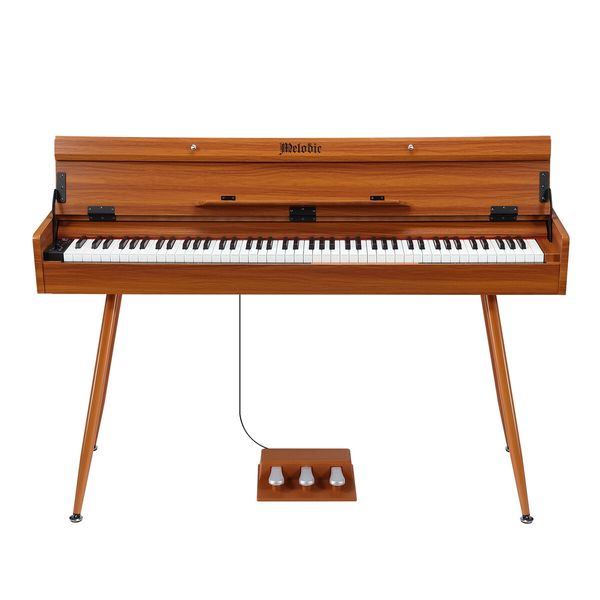 Melodic Keyboard Electric Digital Piano Hammer Action 88 Key Weighted 128 Polyphony Wood Colour