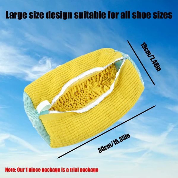 Shoe Washing Bag for Washing Machine,Laundry Shoe Bag For Washer And Dryer,Reusable Shoe Washing Bag for All Shoe Types And Sizes (Grey 2Pcs)