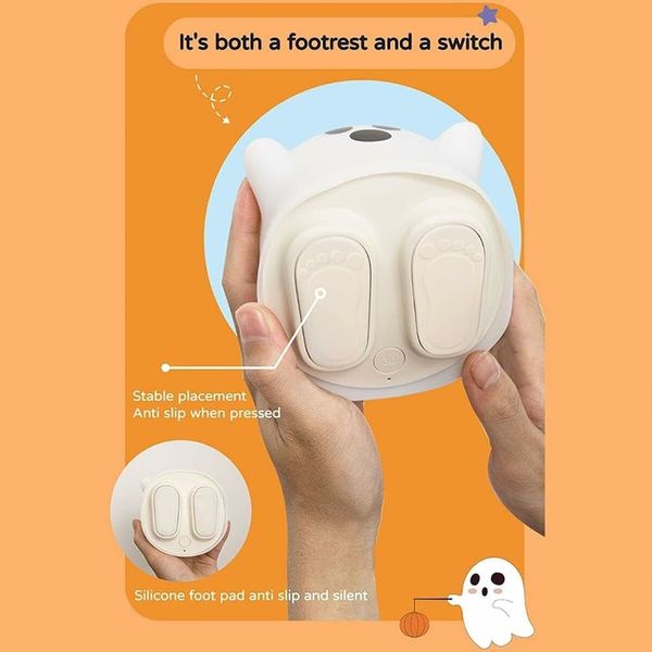 Rechargeable Silicone Ghost Night Light for Kids Bedrooms Touch Control Cute Animal Lamp Mini Ghost Gift Bedroom Decor B