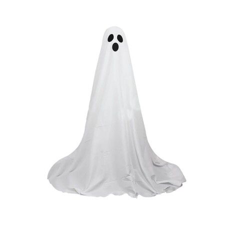 1 Pack Halloween Ghost Decorations with String Lights Outdoor Yard Front Porch Garden Decor