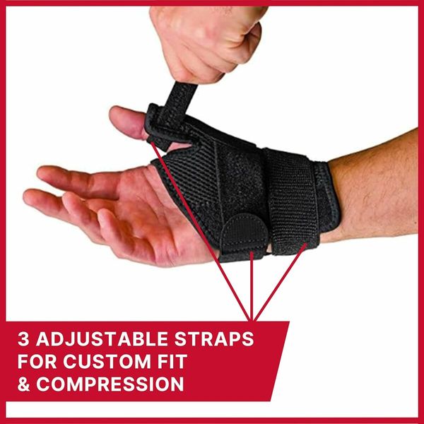 Adjust to Fit Thumb Stabilizer, Unisex, One Size Fits Most, Thumb Brace Fit for Right Hand and Left Hand