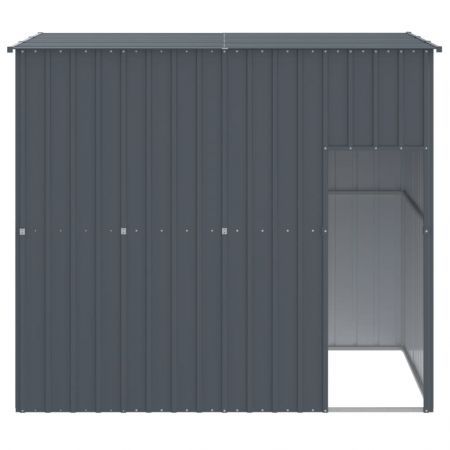 Dog House with Roof Anthracite 214x153x181 cm Galvanised Steel