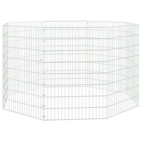 Free Range Animal Enclosure 8-Panel 54x80 cm Galvanised Iron