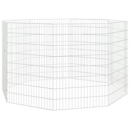 Free Range Animal Enclosure 8-Panel 54x80 cm Galvanised Iron