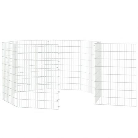 Free Range Animal Enclosure 8-Panel 54x80 cm Galvanised Iron