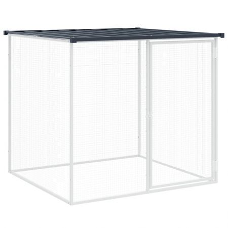 Chicken Cage with Roof Anthracite 803x98x90 cm Galvanised Steel