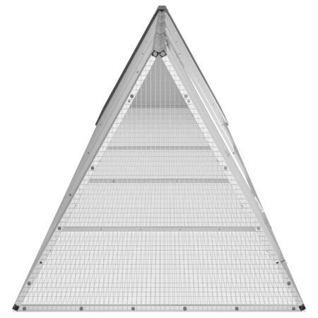 Rabbit Cage Anthracite 504.5x80.5x71 cm Galvanised Steel