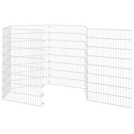 Free Range Animal Enclosure 6-Panel 54x80 cm Galvanised Iron