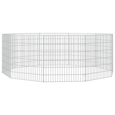 Free Range Animal Enclosure 10-Panel 54x60 cm Galvanised Iron