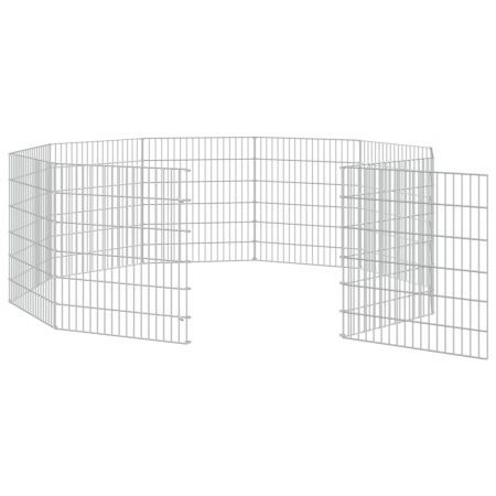 Free Range Animal Enclosure 10-Panel 54x60 cm Galvanised Iron