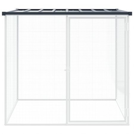 Chicken Cage with Roof Anthracite 103x98x90 cm Galvanised Steel