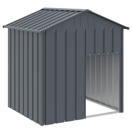 Dog House with Roof Anthracite 117x103x123 cm Galvanised Steel