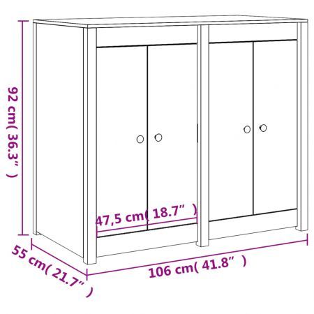 Outdoor Kitchen Cabinet Solid Wood Douglas