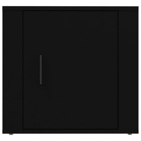 Bedside Cabinet Black 50x39x47 cm