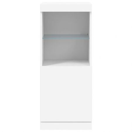 Sideboard with LED Lights White 41x37x100 cm