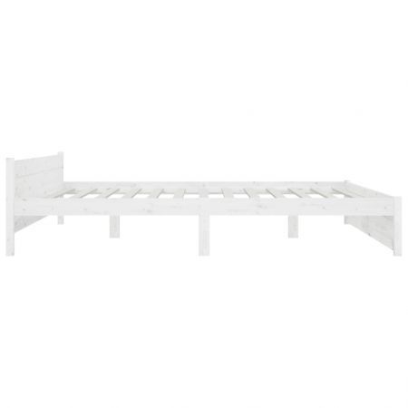 Bed Frame with Drawers White 183x203 cm King Size