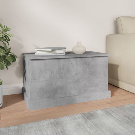 Storage Box Concrete Grey 70x40x38 cm Engineered Wood