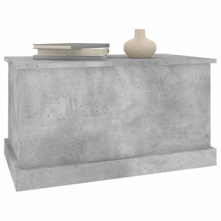 Storage Box Concrete Grey 70x40x38 cm Engineered Wood